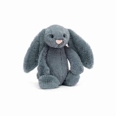 Jellycat Bashful Dusky Blue Bunnies USA | 75023JDGK